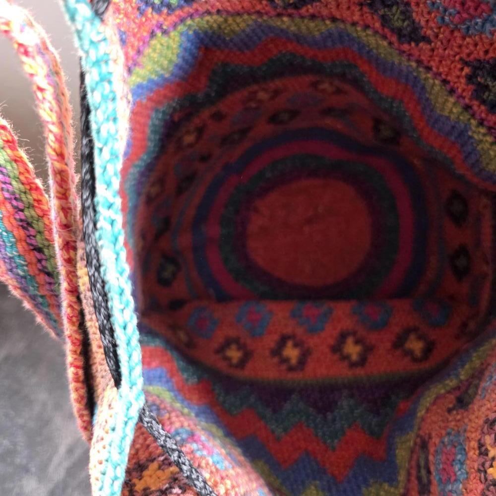 Oaxaca Mochila Bucket Purse Cross-Body Shoulder Bag - Picture 10 of 10